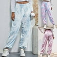 thumbnail image 5 of Womens High Waisted Tie Dye Sweatpants Loose Fit Casual Jogger Pants Athletic Workout Running Gym Pants Trousers, 5 of 5