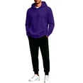 thumbnail image 5 of XUNKUSGA Mens Sweatsuit 2 Piece Set Fashion Hooded Sweatshirt and Joggers Set Casual Outfits for Men Hoodie Sweatsuit Sets Casual Jogging Athletic Suits Purple 2XL, 5 of 6