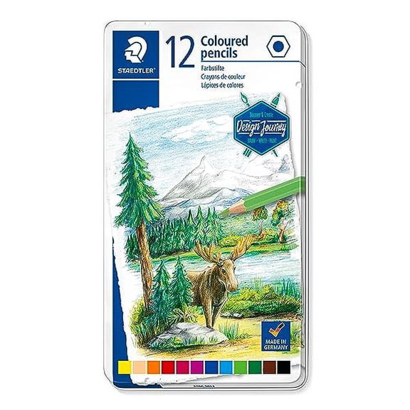 Staedtler Colored Pencils 12 Colors Permanent Colored Pencils Design Journey 146C M12