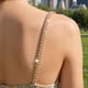 thumbnail image 4 of 2 tiras de sujetador con diamantes de imitación, brillantes y decorativas, ajustables, para ropa interior, cadena de hombro para mujer, vestido de boda, accesorios para fiesta nupcial., 4 of 7