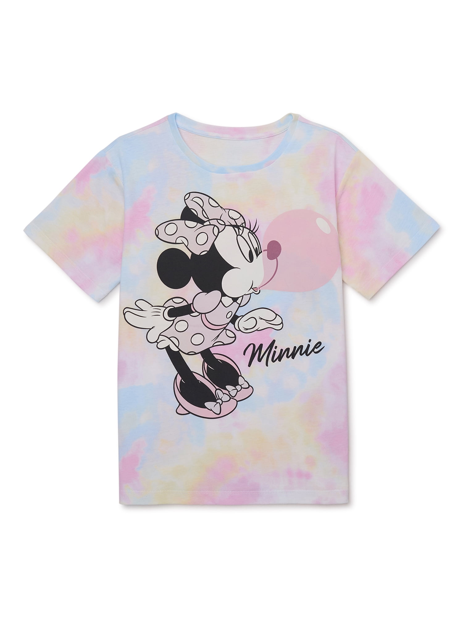 Disney Minnie Mouse Girls Short Sleeve Graphic T-Shirt, Sizes 4-16