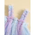 thumbnail image 4 of Bagilaanoe Toddler Baby Girl Summer Dress Stars Print Sleeveless A-line Princess Dresses 12M 18M 24M 3T 4T 5T Kid Patchwork Tulle Skirt, 4 of 8