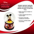 thumbnail image 7 of Disney Mickey Mouse Light-Up Collectible Snow Globe | 6 Inches Tall, 7 of 7