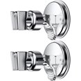 thumbnail image 2 of Adjustable Shower Head Holder, Bathroom Suction Cup Handheld Shower Head Bracket, Removable Handheld Showerhead & Wall Mounted Suction Bracket Chrome, 2 of 5