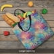thumbnail image 5 of Fotbe blue pink colorful cracked texture Bolsa Tote con Estampado para Mujer, Bolsos con Cremallera, Bolsa de Hombro Casual de Gran Capacidad con Bolsillos Internos, 5 of 7