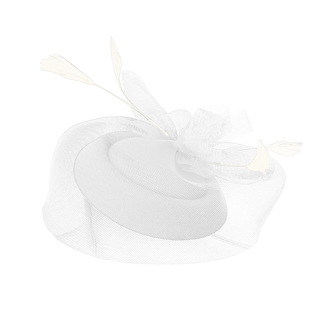Fascinators For Women Tea Party Headband Hat Mesh Feathers Hair Clip For Wedding Cocktail And Church