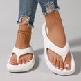 thumbnail image 6 of hoksml Women's Thick Sole Flip Flops, Cushioned Non-Slip Slides for Beach and Casual Wear, 6 of 9