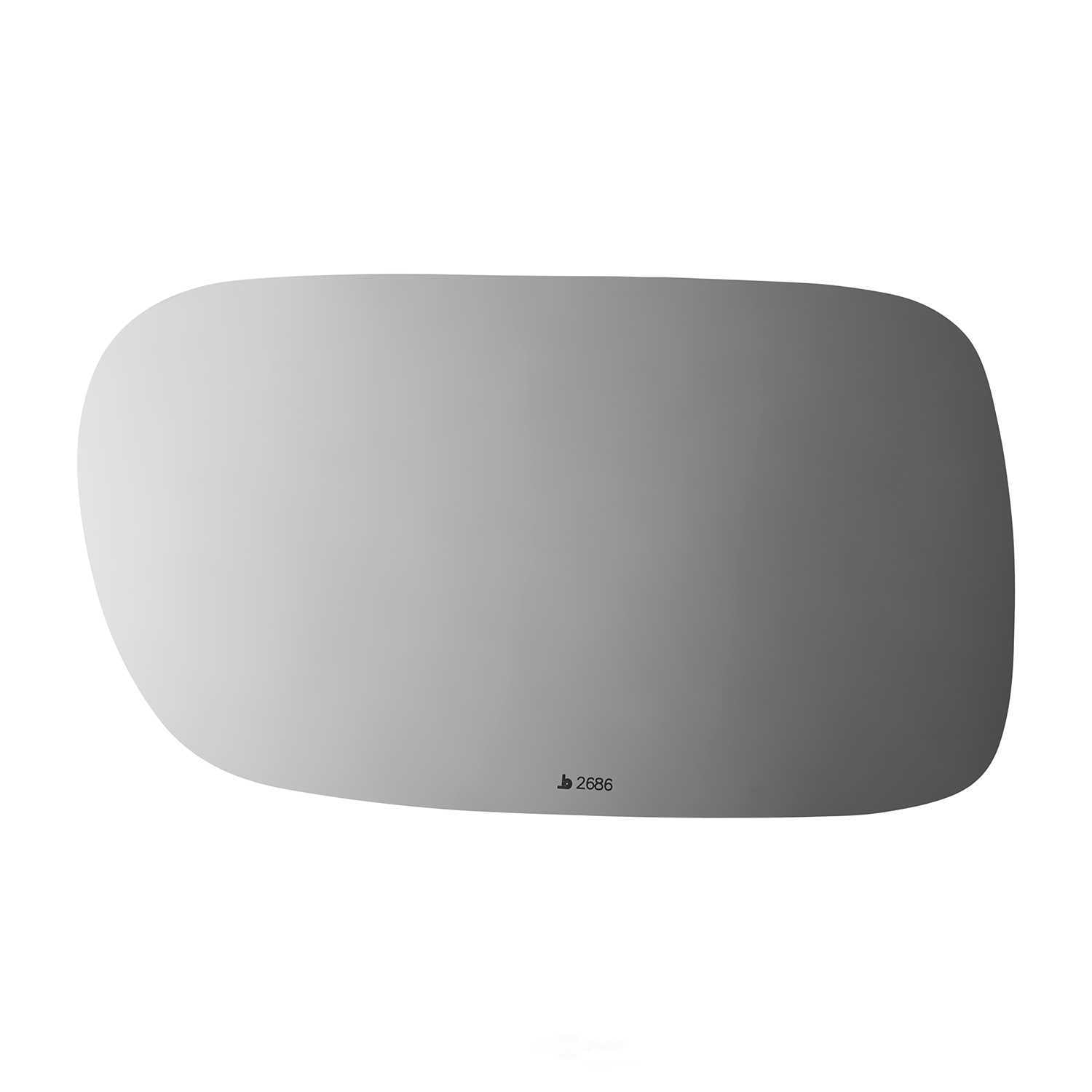 Burco Side View Mirror Replacement Glass - Clear Glass - 2686