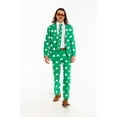 thumbnail image 2 of The Blarney Bagpiper - Shinesty Diagonal Striped Clovers Suit  US Jacket 40, 2 of 5