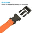 thumbnail image 3 of Uxcell 1x40 inch Utility Strap with Buckle Polyester Belt for Packing Orange, 2 Pack, 3 of 5