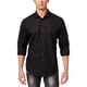 thumbnail image 1 of INC Camisa abotonada para hombre que no necesita planchado, negra, mediana, 1 of 1
