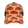 thumbnail image 2 of Picia Red Cars Pattern Trucker Hat,Baseball Cap,Sun Protection Cap,Stylish Headwear,Leisure Cap,Outdoor Sports Cap, 2 of 7