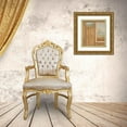 thumbnail image 3 of Jules-Edmond-Charles Lachaise 20x21 Gold Ornate Framed and Double Matted Museum Art Print Titled - Elevation of a Paneled Wall with a Mural or Tapestry and a Double Doors Surmounted by a Pai, 3 of 4