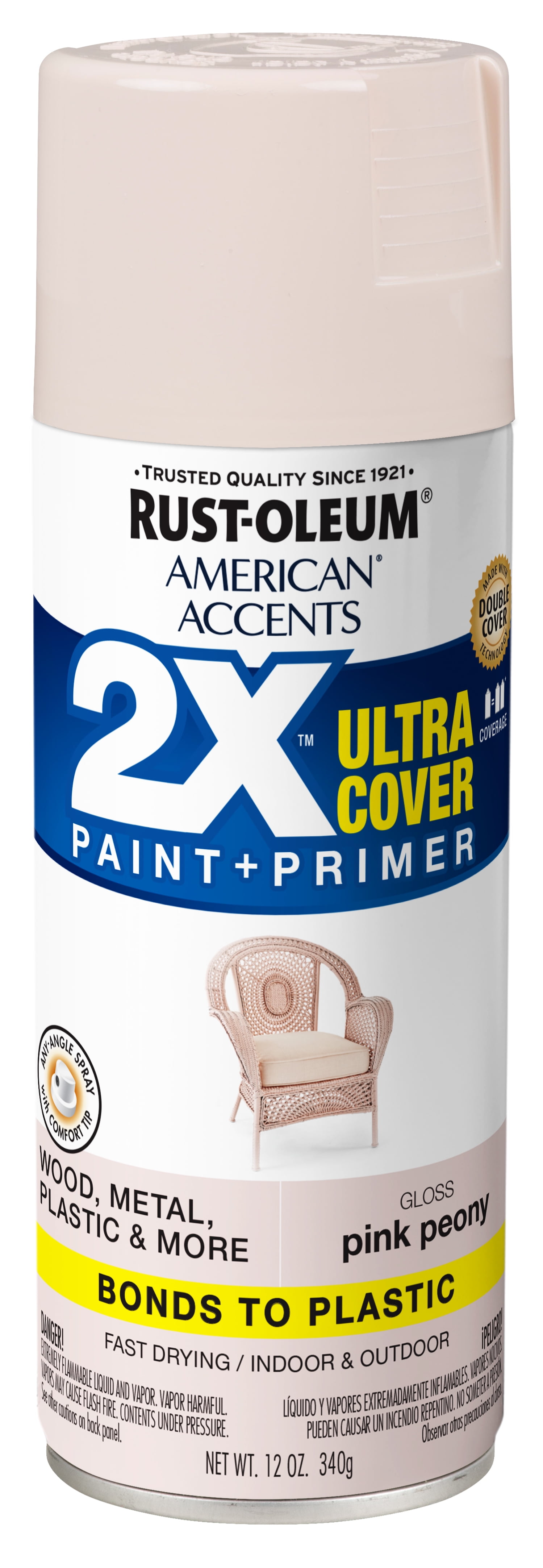 2x rust oleum spray paint and primer in one