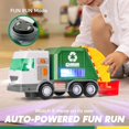 thumbnail image 6 of Joyfy LED Garbage Truck Toy for Kids, Trash Vehicle with Lights and Sounds Mode Switch & Volume Control, Bump & Go Car LED Projections for Christmas Birthday Gift, 6 of 11