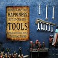 thumbnail image 4 of Man Cave Garage Decor Money Cant Buy Happiness But It Can Buy Tools Sign Funny Metal Tin Signs Vintage Garage Wall Art Decor Man Cave Gift 8 X 12 Inch, 4 of 7