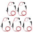 thumbnail image 1 of 5X 2 Pin Estilo de Fideos Auriculares ErgonóMicos Enchufe K Auricular Auriculares para Baofeng Uv5R Bf-888S Uv5R Rojo, 1 of 5