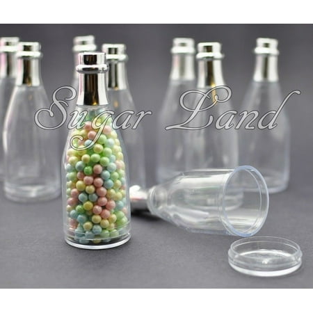 (12 Pack) Fillable Champagne Bottles Wedding Party Shower Event Favors Candy Clear Quinceanera (Best Wedding Shower Favors)