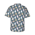 thumbnail image 3 of Daiia Cute Rabbit Hawaiian Shirt for Men Gentle Cotton Regular Short Sleeve Casual-3X-Large, 3 of 9