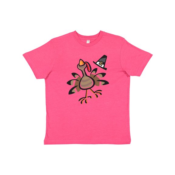 Inktastic Happy Thanksgiving Turkey Youth T-Shirt
