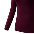 thumbnail image 2 of TaTaai Women Fashion Solid Color Stretch Quick-Dry Yoga Fitness Long Sleeve T-Shirt Top Casual Breathable Workout Tee for Gym Running Daily Gift, 2 of 4