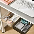 thumbnail image 4 of Under Desk Drawer Hidden Desk Organizer Pencil Tray Drawer Organizer Under Desk Storage For Notebooks Pens Pencils Keys Boxes, 4 of 6