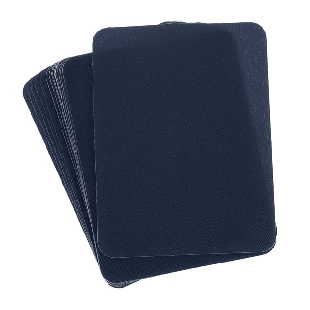 Parches de Tela Uxcell para Planchar Azul Marino 4.9"x3.7" para Ropa Paquete de 18