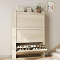 thumbnail image 2 of Armoire à Chaussures avec 3 Tiroirs Basculants, Armoire Organisatrice à Chaussures en Bois avec Tablette Ajustable, Rangement à Chaussures Moderne, pour Couloir, Entrée, 2 of 9