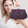 thumbnail image 4 of Sac à Main de Dîner à Paillettes Perlées Motif floral, Pochette, 4 of 5
