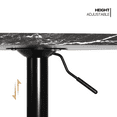 thumbnail image 4 of MoNiBloom Modern Round Bar Table, Height Adjustable Bar Table 27.5"-35.7", Pub Table with Top and Base for Living Room, Dining Room, Bistro, Black, 4 of 8