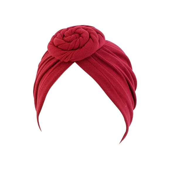 Toma Women Head Wraps V-shaped Knots Headwraps Indian Hat Sleep Hat Skullcap Fashionable Swirly Turban Cap