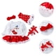 thumbnail image 5 of 1 Set Baby Baby Manga larga Vestido Zapatos de Navidad Elasticidad Diadema Pierna Calentador, 5 of 5