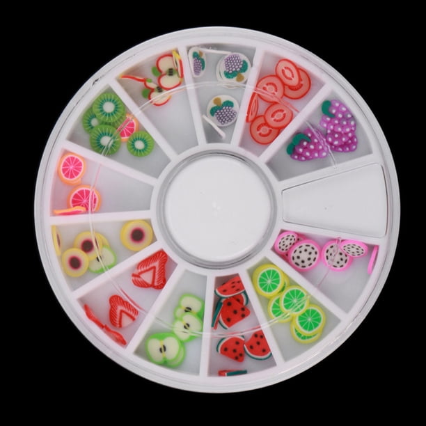 Accesorios para decoración de uñas, 1 caja de cuentas de acero de color, tachuelas redondas para uñas, diamantes de imitación para decoración de uñas, esmalte de uñas