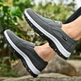 thumbnail image 3 of CANEMON Men's Slip-on Mesh Walking Shoes, Breathable Comfortable Casual Outdoor Hiking Sneakers, 3 of 6