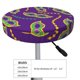 thumbnail image 4 of Disketp Carnival Masks and Beads Funda Redonda para Taburete, Funda de Cojín para Silla de Bar Suave y Elástica-12 inch, 4 of 7