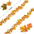 Coolmade Decor Holiday Artificial Maple Leaf Fall Garlands, 3" (Yellow