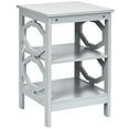 thumbnail image 1 of Costway 3-tier Nightstand Sofa Side End Accent Table Storage Display Shelf Grey, 1 of 10