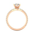 thumbnail image 4 of Certified 1 3/8 Carat TW Diamond Solitaire Bridal Set Engagement Rings in 14k Rose Gold (H-I, I2), 4 of 5