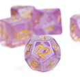 thumbnail image 2 of Cusdie 7-Die Resin DND Dice, Polyhedral Dice Set with Aurora Glitters for Role Playing Game Dungeons and Dragons D&D Dice MTG Pathfinder, 2 of 5