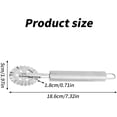 thumbnail image 2 of Pastry Wheel Cutter, Stainless Steel Fluted Pasta Crimping Wheel Dough Crimper Cutter Roller Ravioli Maker Tool for Pizza Noodle Cracker, 2 of 7