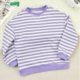 thumbnail image 4 of Chandails à Capuchon & Chandails en Molleton pour Filles 2025 Chandail à Rayures pour Adolescentes Col Rond Color Block Chat Chandails à Capuchon Manches Longues Chemise Décontractée Chandails à Capuchon Chandail en Molleton Ample Chandail Classique Garçon Hiver, 4 of 7