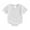 White, variant on Gupgi Newborn Baby Bubble Romper Casual Rolled Up Short Sleeve Solid Color Bodysuit 3M 6M 12M 18M Infant Summer Tops