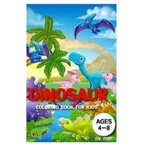 dinosaur coloring book for kids ages 4-8: coloring book 4-8 years old
