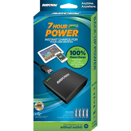 Rayovac 7-Hour 4-AA Alkaline USB Charger