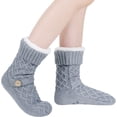 thumbnail image 2 of Winter Womens Warm Fluffy Slipper Socks, Soft Cozy Fuzzy Christmas Sock with Non-Slip Grippers for ladies Gifts, 2 of 7