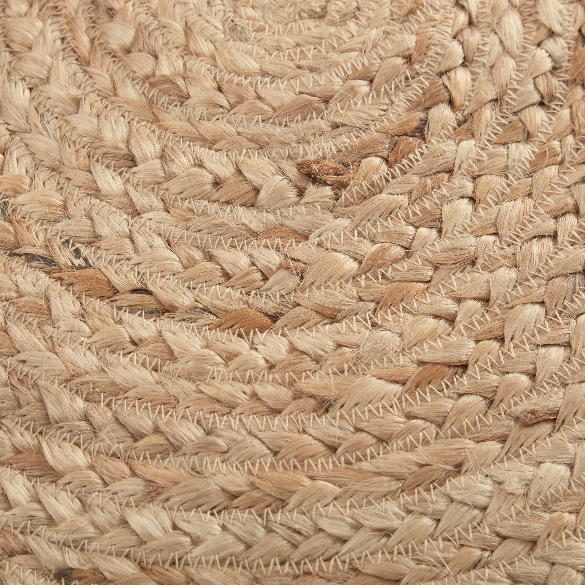 VHC Brands Farmhouse Coastal Flooring Harlow Natural Jute Area Rug w/Non-Slip Pad- 3' Round, Tan