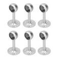 thumbnail image 3 of TOPINCN 6Pcs Flanged Socket Stainless Steel Curtain Rod Brackets Wardrobe Pole Holder US, 3 of 8