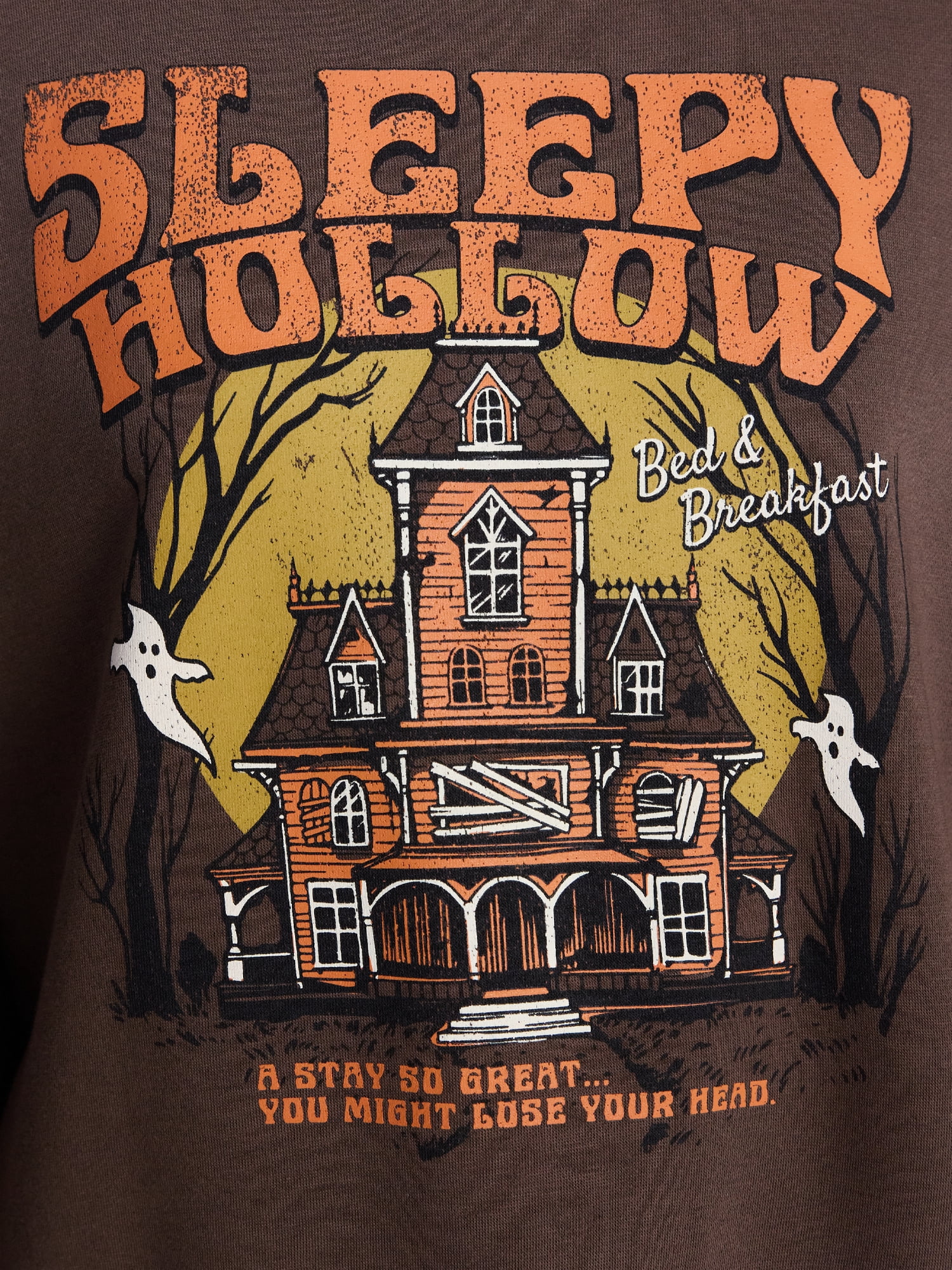 Women's Halloween Sleepy Hollow Graphic Fleece from Way to Celebrate, Sizes S-4X