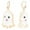 Bootiful Ghost Drop Earrings, variant on BOO Mismatch Linear Earrings