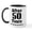 White/Black Inside, variant on CafePress - 50Th Anniversary Funny Quote Mug - 11 oz Ceramic Mug - Novelty Coffee Tea Cup
